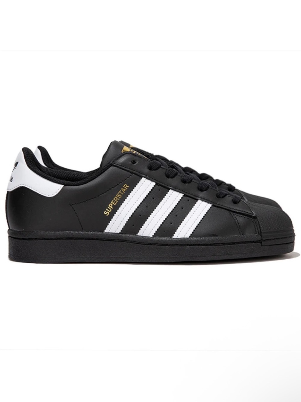 ADIDAS SUPERSTARS ORIGINAL - core black cloud white gold